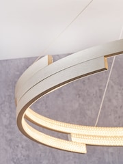 Pacific Lifestyle Gold Metal LED Ring Pendant Ceiling Light - Image 2 of 6