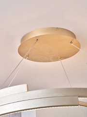 Pacific Lifestyle Gold Metal LED Ring Pendant Ceiling Light - Image 3 of 6