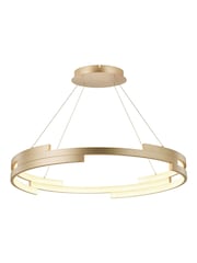Pacific Lifestyle Gold Metal LED Ring Pendant Ceiling Light - Image 5 of 6