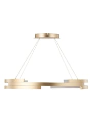Pacific Lifestyle Gold Metal LED Ring Pendant Ceiling Light - Image 6 of 6