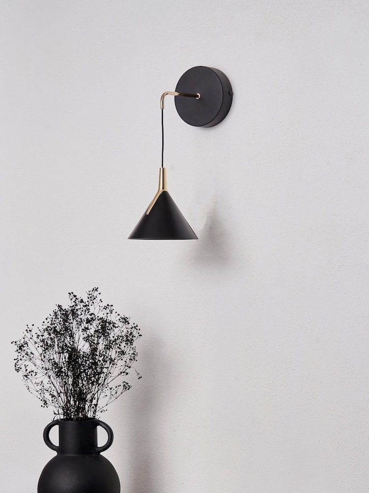 Pacific Lifestyle Black Astarion LED Wall Light - Image 1 of 6