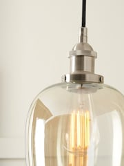 Pacific Lifestyle Natural Metal and Lustre Glass Pendant Ceiling Light - Image 3 of 6