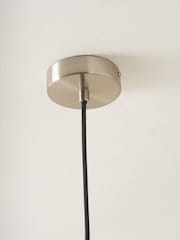 Pacific Lifestyle Natural Metal and Lustre Glass Pendant Ceiling Light - Image 4 of 6