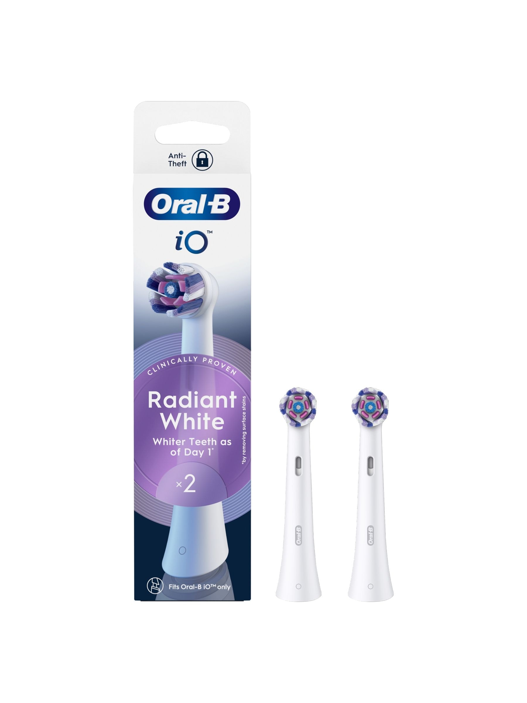Oral-B White Io Radiant Toothbrush Heads Refill 2 Pack - Image 13