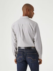 Skopes Multi/Cream Tattersall Check Regular Fit Casual 100% Cotton Shirt - Image 2 of 5