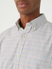 Skopes Multi/Cream Tattersall Check Regular Fit Casual 100% Cotton Shirt - Image 3 of 5