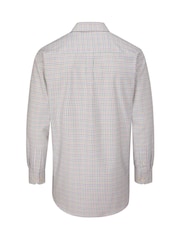 Skopes Multi/Cream Tattersall Check Regular Fit Casual 100% Cotton Shirt - Image 5 of 5