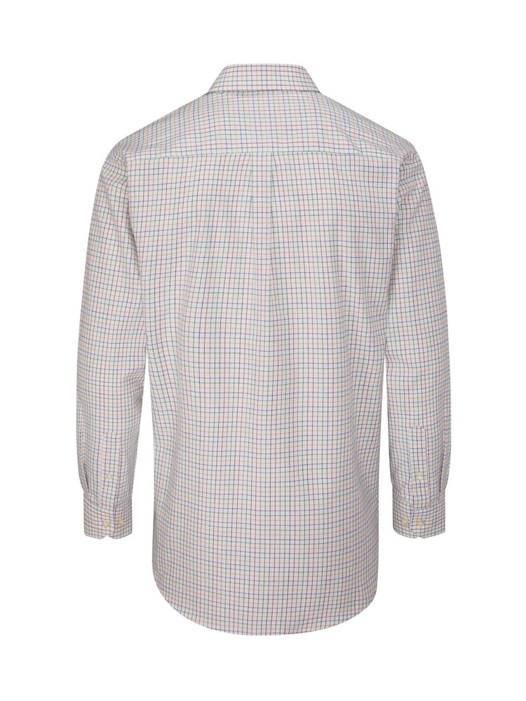 Skopes Multi/Cream Tattersall Check Regular Fit Casual 100% Cotton Shirt - Image 5 of 5