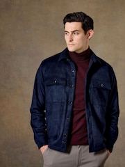 Skopes Navy Blue Regular Fit Casual Shacket - Image 1 of 7
