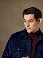 Skopes Navy Blue Regular Fit Casual Shacket - Image 2 of 7