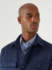 Skopes Navy Blue Regular Fit Casual Shacket - Image 5 of 7