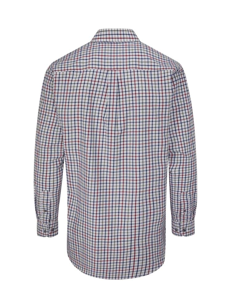 Skopes Green/Red/Blue Check Regular Fit Casual 100% Cotton Shirt - Image 5 of 5
