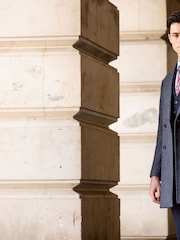 Skopes Grey Edgely Herringbone Overcoat - Image 1 of 7