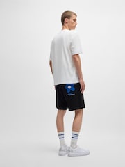 HUGO White Logo Patch 100% Cotton Jersey T-Shirt - Image 4 of 6