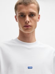 HUGO White Logo Patch 100% Cotton Jersey T-Shirt - Image 6 of 6