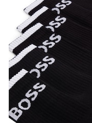 BOSS Black Stripe Sporty 6 Pack Ribbed Socks - Image 3 of 3