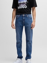 HUGO Navy Slim-Fit Jeans in Stretch Denim - Image 1 of 5