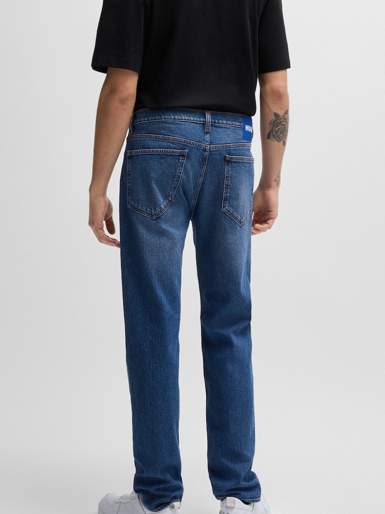 HUGO Navy Slim-Fit Jeans in Stretch Denim - Image 2 of 5
