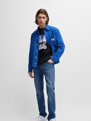 HUGO Navy Slim-Fit Jeans in Stretch Denim - Image 3 of 5