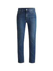 HUGO Navy Slim-Fit Jeans in Stretch Denim - Image 5 of 5