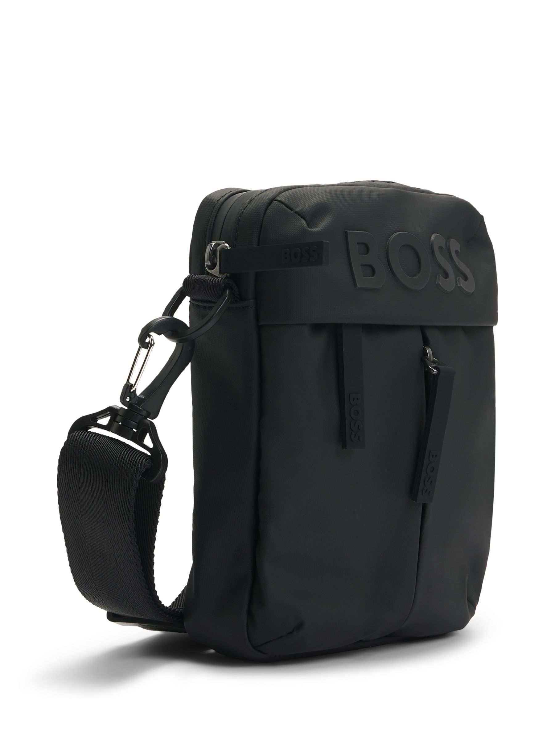 Black hugo boss man bag discount