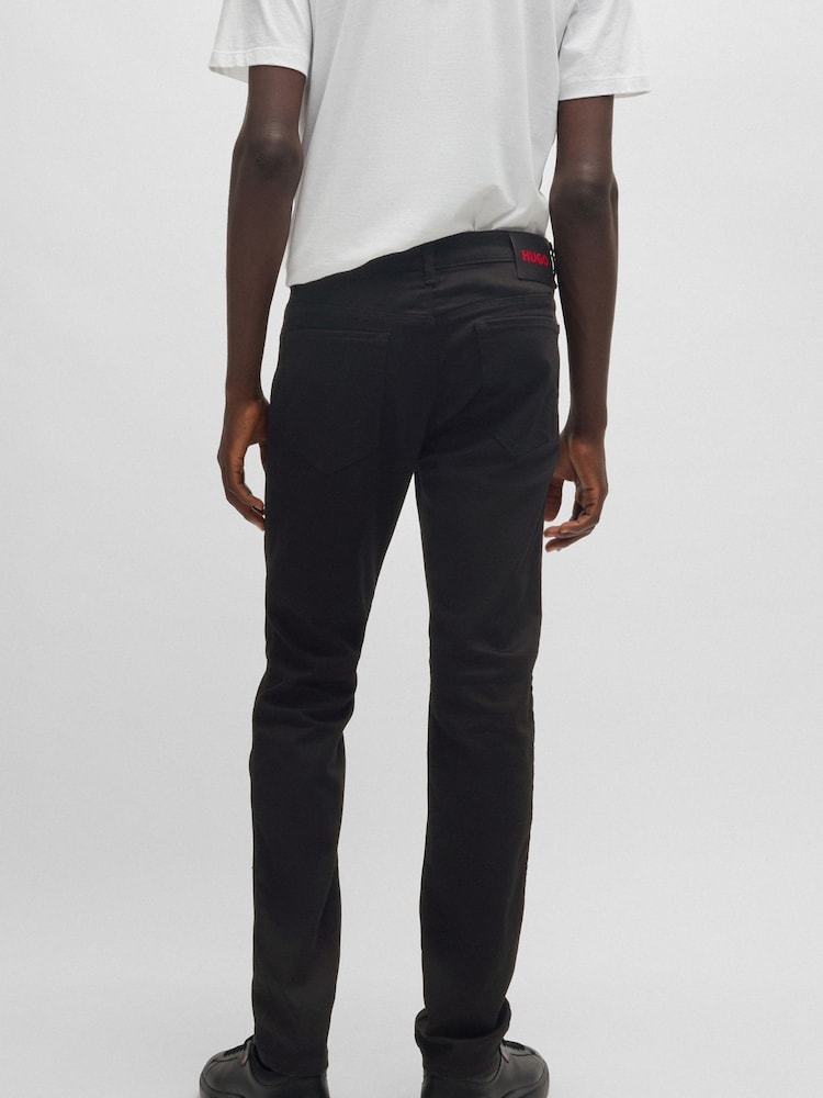 HUGO Black Hugo Slim-Fit Jeans in Stretch Denim - Image 2 of 5