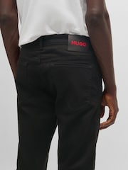 HUGO Black Hugo Slim-Fit Jeans in Stretch Denim - Image 4 of 5