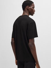 HUGO Black Cotton Jersey T-Shirt with Logo - Image 2 of 3