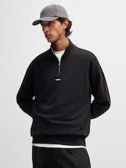 HUGO Black Deabono Stacked Logo 100% Cotton Polo Shirt - Image 1 of 5
