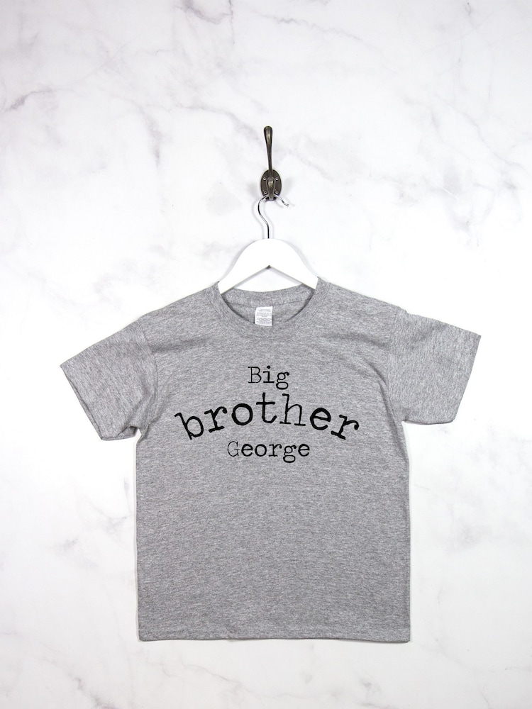 Personalised Big Bro 100% Cotton T-Shirt By Loveabode - Image 2 of 4