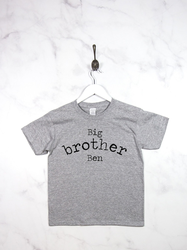 Personalised Big Bro 100% Cotton T-Shirt By Loveabode - Image 4 of 4