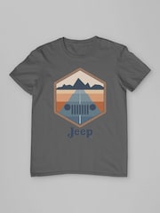 All + Every Grey Jeep Drive With A View Mens 100% Cotton T-Shirt - Image 3 of 3