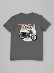 All + Every Grey BSA Motorcycles Est 1919 Golden Flash Mens 100% Cotton T-Shirt - Image 3 of 4