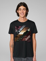 All + Every Black Jeep Off Road Abstract Art Mens 100% Cotton T-Shirt - Image 1 of 4