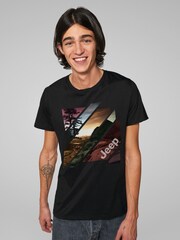 All + Every Black Jeep Off Road Abstract Art Mens 100% Cotton T-Shirt - Image 2 of 4