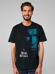 All + Every Black Total Recall Doug Quaid Space Poster Mens 100% Cotton T-Shirt - Image 1 of 4