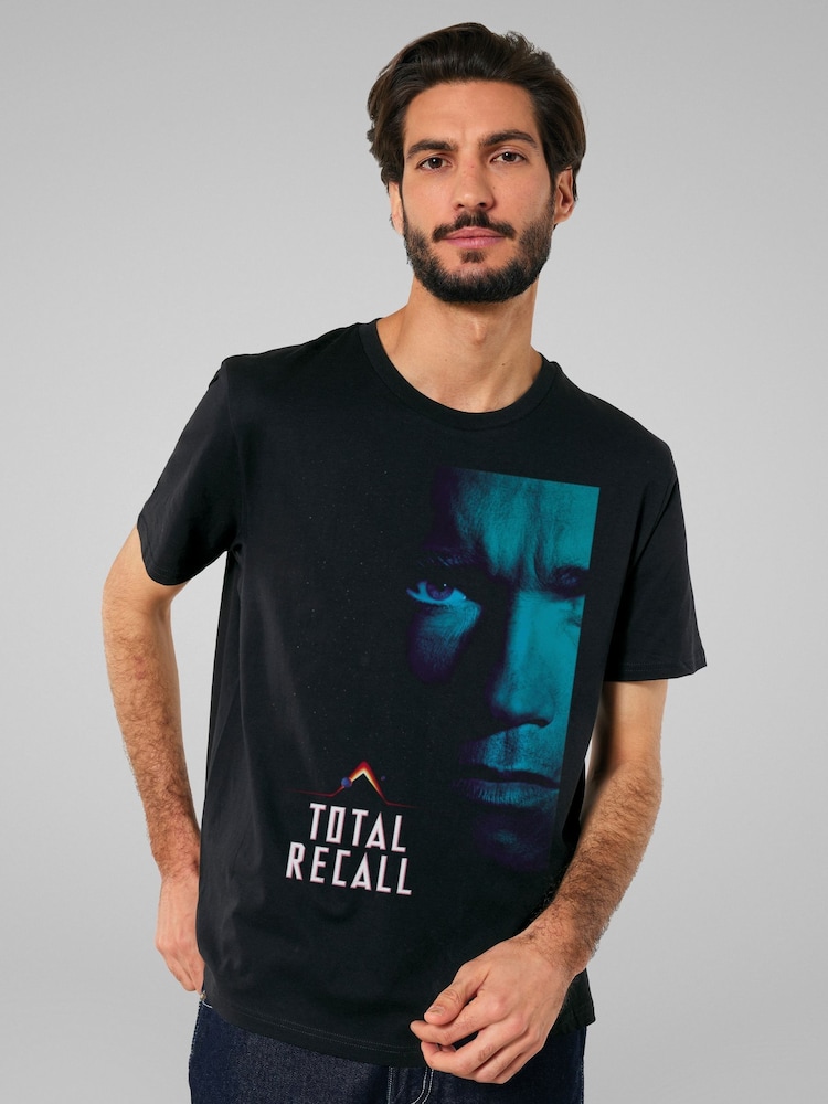 All + Every Black Total Recall Doug Quaid Space Poster Mens 100% Cotton T-Shirt - Image 2 of 4
