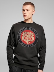 All + Every Black Austin Healey Sprite Logo British Motor Heritage Mens Sweatshirt - Image 1 of 3