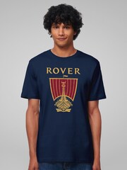 All + Every Blue Rover Logo British Motor Heritage Mens 100% Cotton T-Shirt - Image 1 of 4
