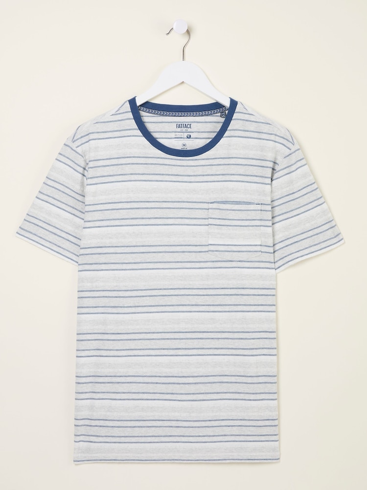 FatFace Oakdale White Striped T-shirt - Image 5 of 5 FatFace Oakdale White Striped T-shirt - Image 5 of 5