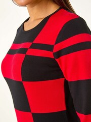 Vermelho - Roman Colourblock de malha Dress - Imagem 5 de 5