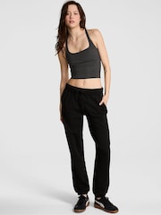 Victoria's Secret PINK Black Cuffed Joggers - Image 1 of 4