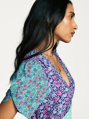 Rixo Pink Novara Button Down Midi Dress - Image 4 of 6