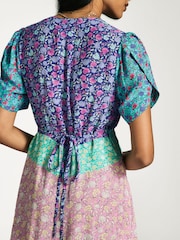 Rixo Pink Novara Button Down Midi Dress - Image 5 of 6