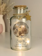 Personalised Memorial Photo Upload LED Light Up Glass Jar by PMC - Image 2 of 3