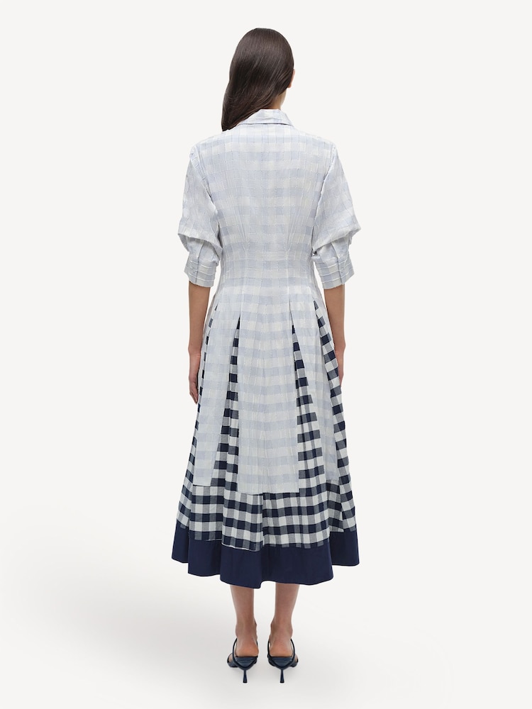 Simkhai Periwinkle Sky Multi Jazz Pintuck Midi Dress - Image 2 of 4