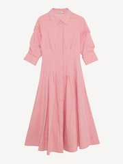 Simkhai Dusty Rose Jazz Pintuck Midi Dress - Image 6 of 6