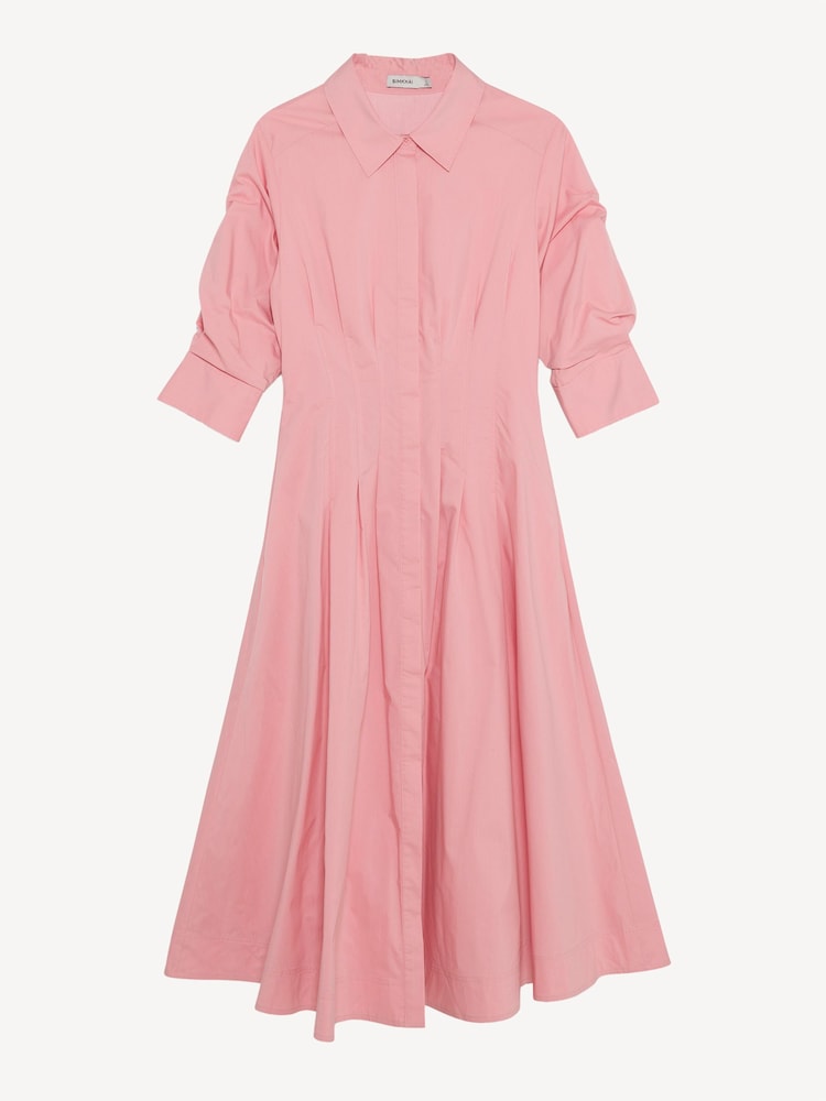 Simkhai Dusty Rose Jazz Pintuck Midi Dress - Image 6 of 6