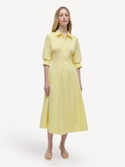Simkhai Buttercream Jazz Pintuck Midi Dress - Image 1 of 3