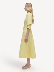 Simkhai Buttercream Jazz Pintuck Midi Dress - Image 3 of 3